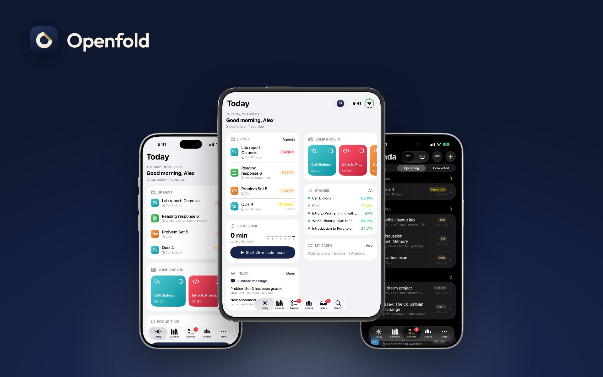 Openfold for Students app preview